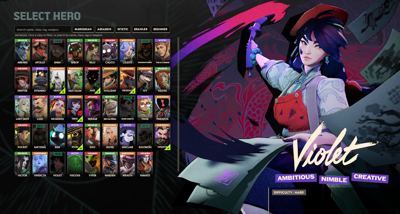 Hero Select Plus for Deadlock